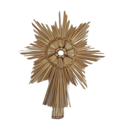 Straw Christmas tree topper
