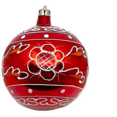 Ornamentkugel Rot