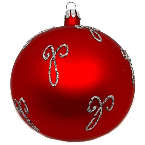 Ornamentkugel Rot
