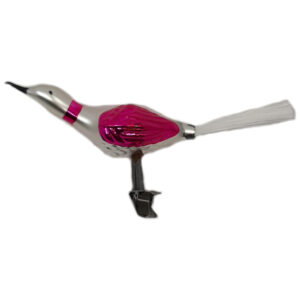Glasvogel mit Glitzer