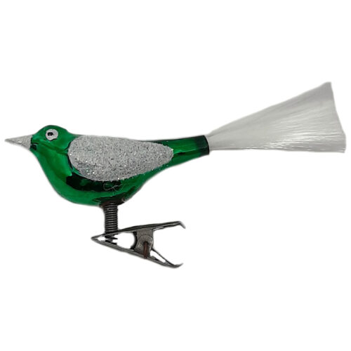Glasvogel mit Glitzer