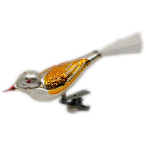 Glass bird with long beak