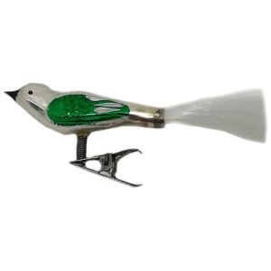 Glasvogel mit Glitzer