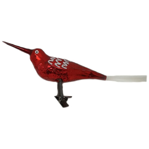 Glass bird with long beak