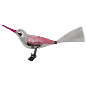 Glass bird with long beak