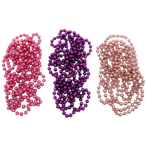 3 farbenfrohe Perlenketten