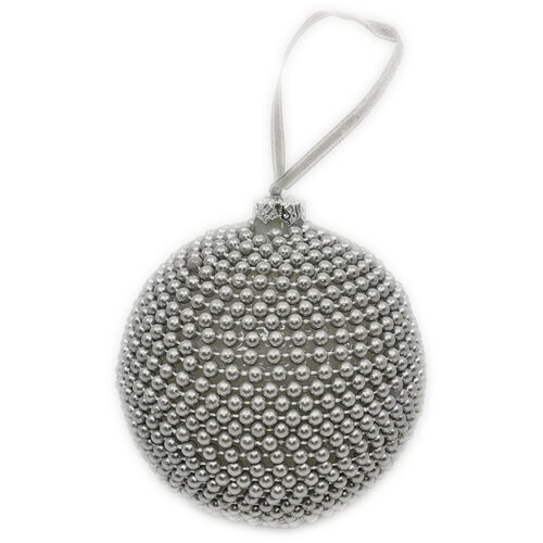 Perlenkugel Silber
