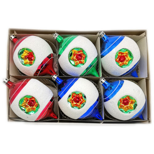 Reflective balls set of 6