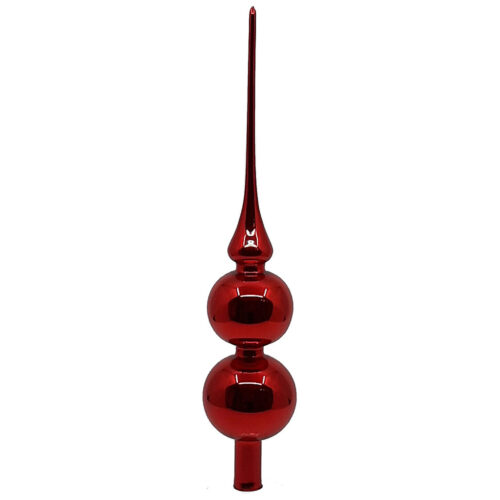 Christmas tree topper large with 2 baubles