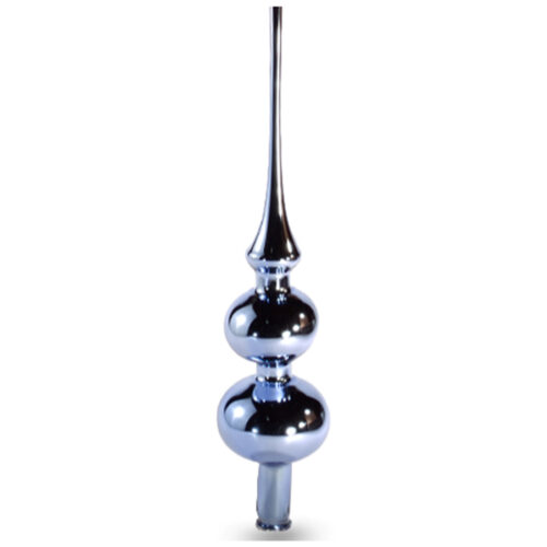 Christmas tree topper with 2 baubles