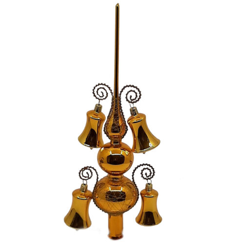 Christmas tree topper with 4 bells