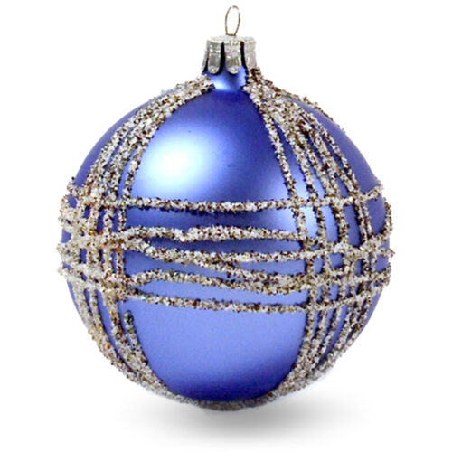 Ornamentkugel Blau