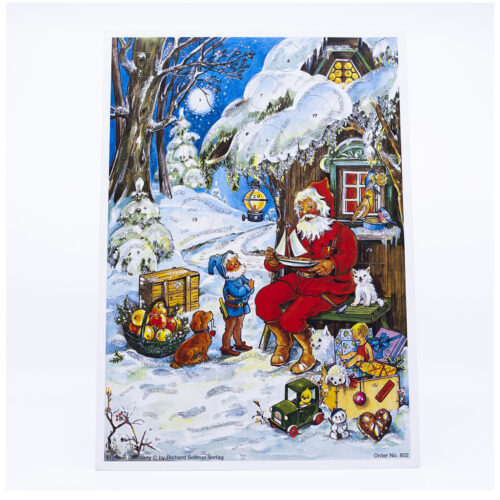 Advent calendar Christmas hut