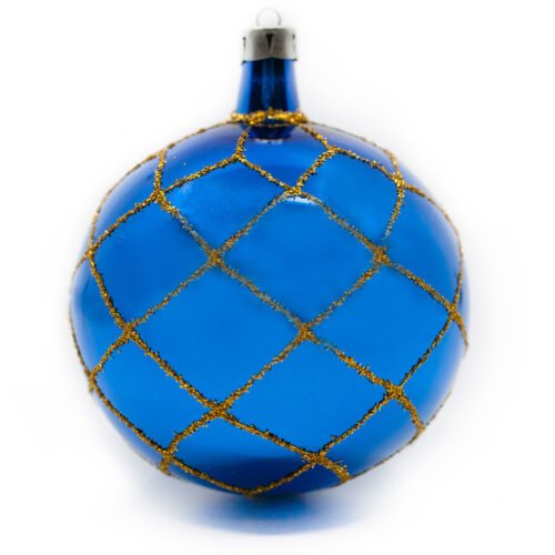Ornamentkugel Blau