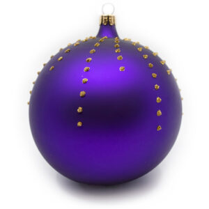 Weihnachtskugel Rot Weisse Punkte