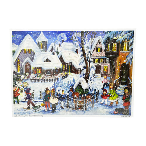 Advent calendar Playing children