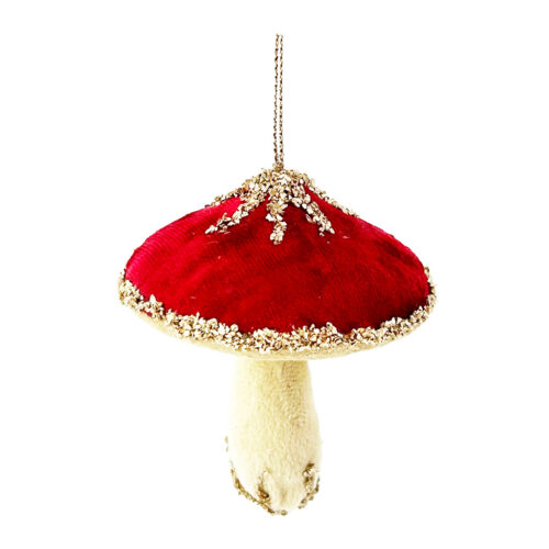 Mushroom pendant made of velour