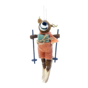 Felt mouse with green jacket (Kopie) (Kopie) (Kopie)