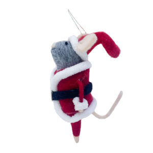 Filzmaus Weihnachtsoutfit seite