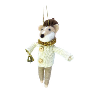 Felt mouse with green jacket (Kopie)