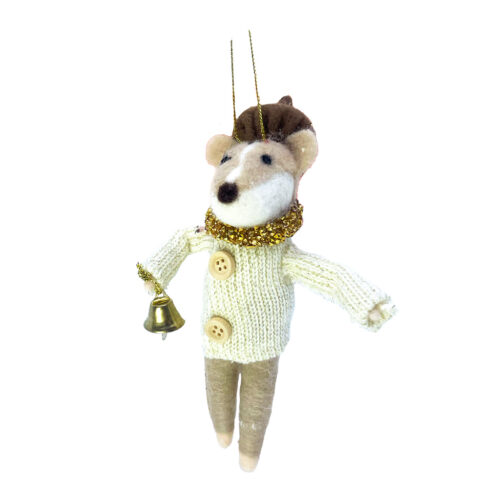 Felt mouse with green jacket (Kopie)
