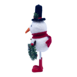 Filzschneefigur Kranz seite