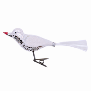 Glass bird with long beak